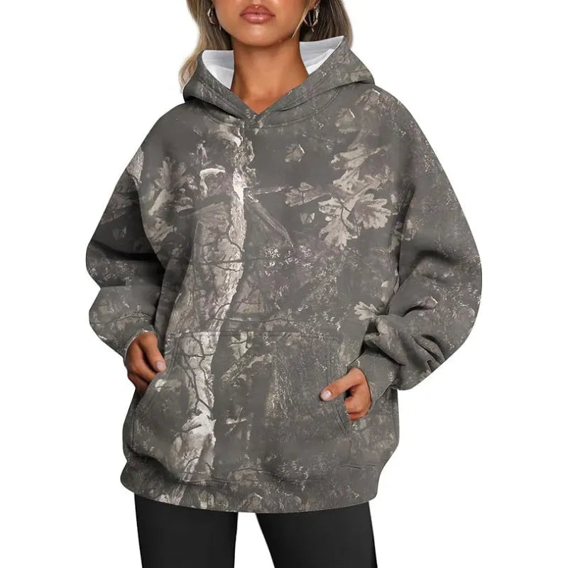 Camo Hoodie Trendy Cozy Unisex