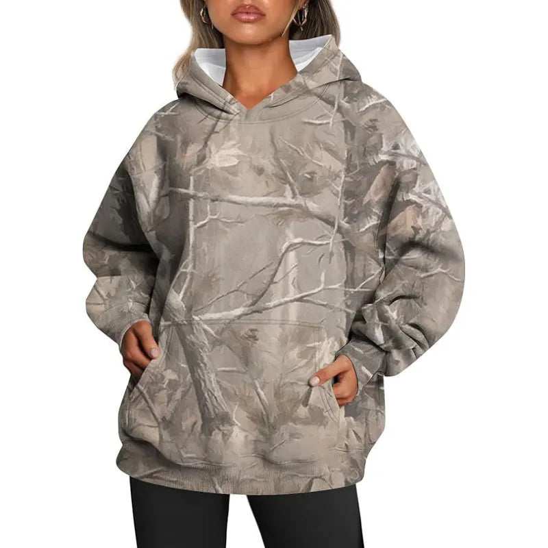 Camo Hoodie Trendy Cozy Unisex